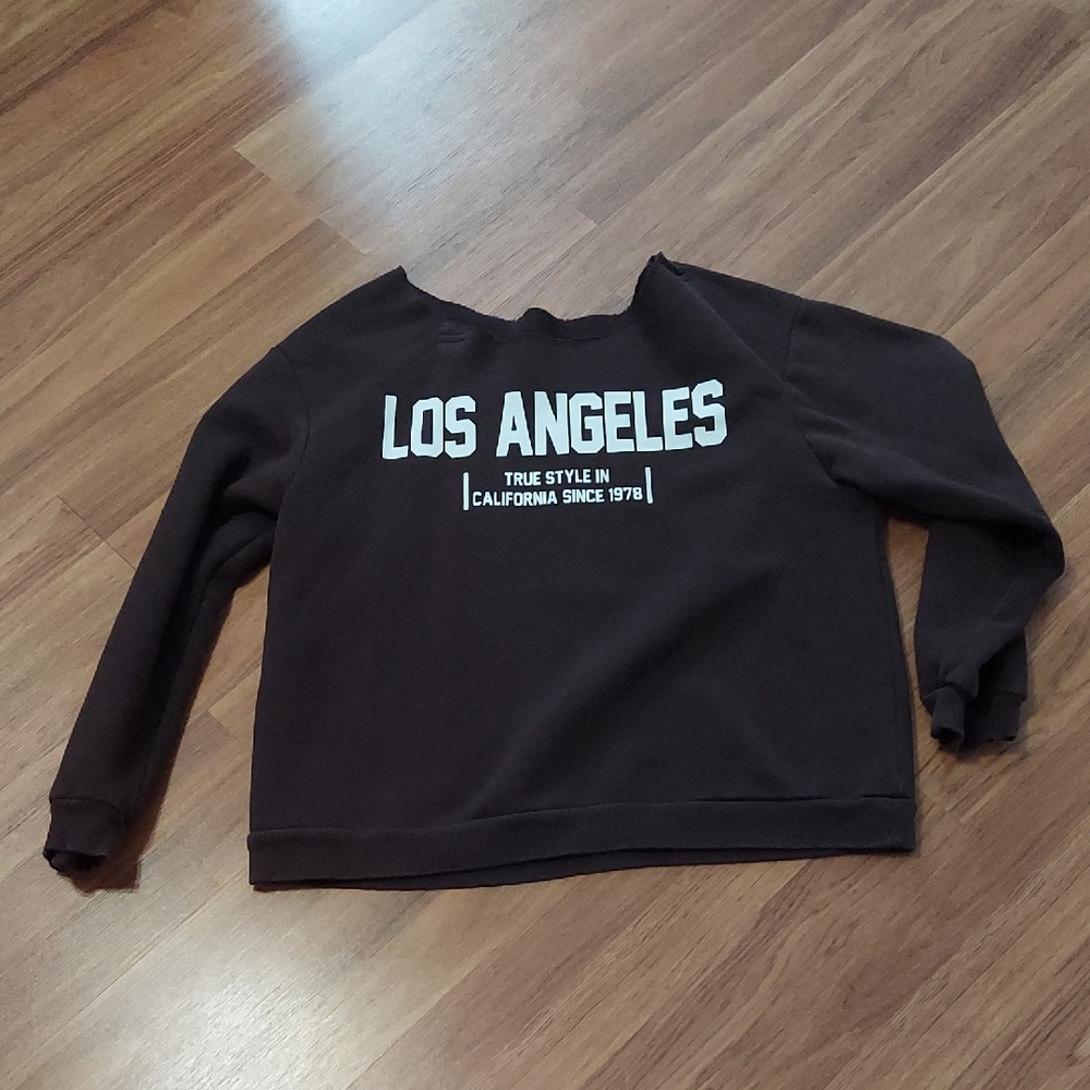 Los Angeles Graphic Brown Sweatshirt